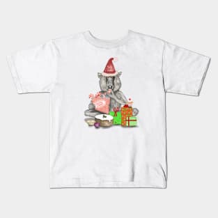 Christmas Baboon Feast Kids T-Shirt